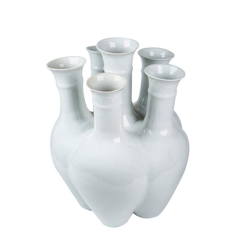 Handmade Floor Vase, White