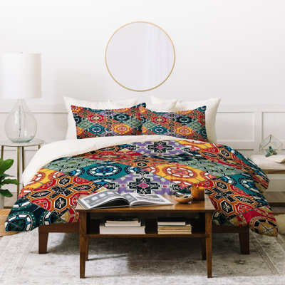 Eclectic Geometric Shapes Duvet Cover