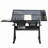 Latiffa Modern Glass Drafting Table Set With Adjustable Height And Ergonomic Chair