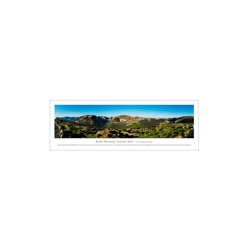 Impression panoramique de Rocky Mountain National Park, Forest Canyon, Unframed, H 13,5 po x l 40 po