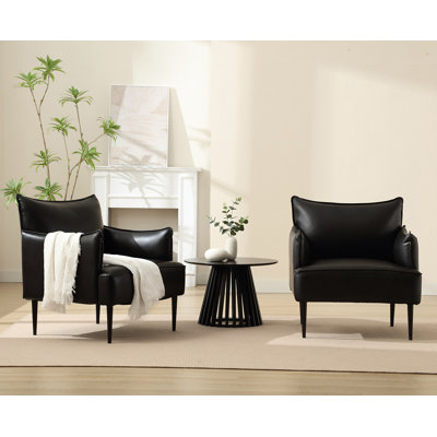 Faux Leather Side Chair