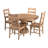 Jahree Mango Round Solid Wood Top with Solid Wood Base Dining Table