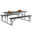 Table de pique-nique d'extérieur pliable Carmille
