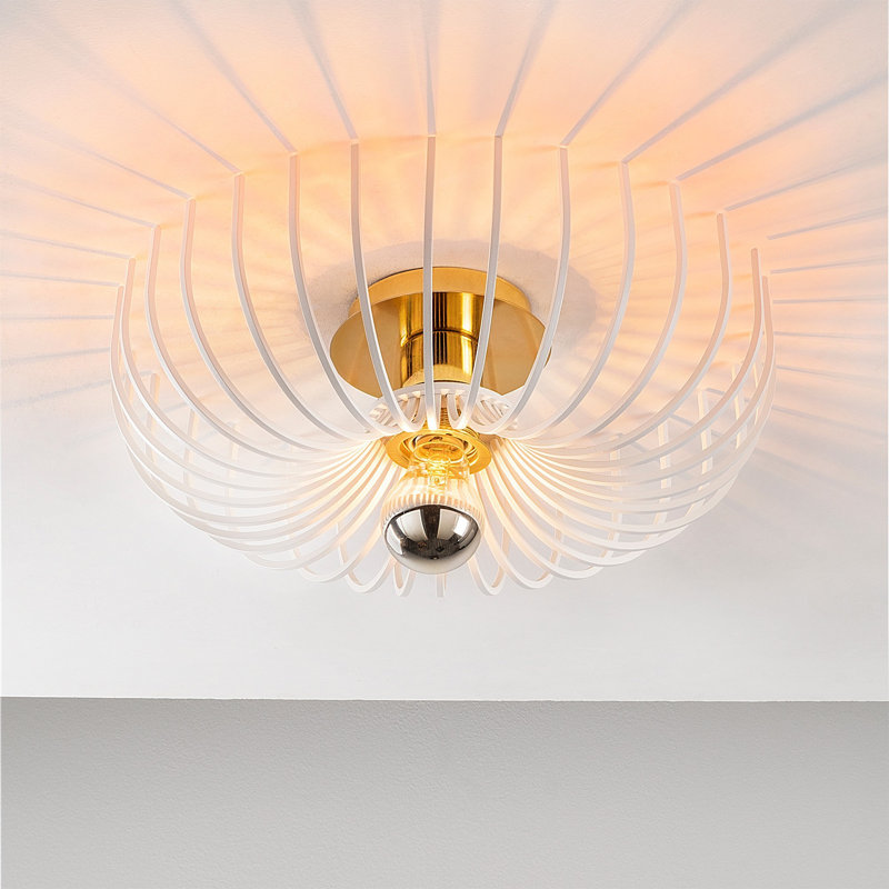 Lustre géométrique Ruthene, Argent / or / noir mat