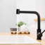 Robinet pivotant noir 360 avec jet escamotable - Conception classique pour éviers de cuisine et de salle de bain à usage contemporain