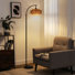 Aarzo 69.6'' Arched/Arc Rattan Floor Lamp With Led Light And Remote Control (Set of 2)