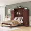 Lit escamotable en bois avec placards et rangement-1432879320-1432879322
