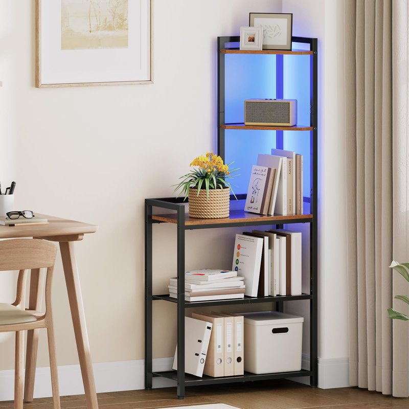 143cm H x 64cm W Metal Corner Bookcase