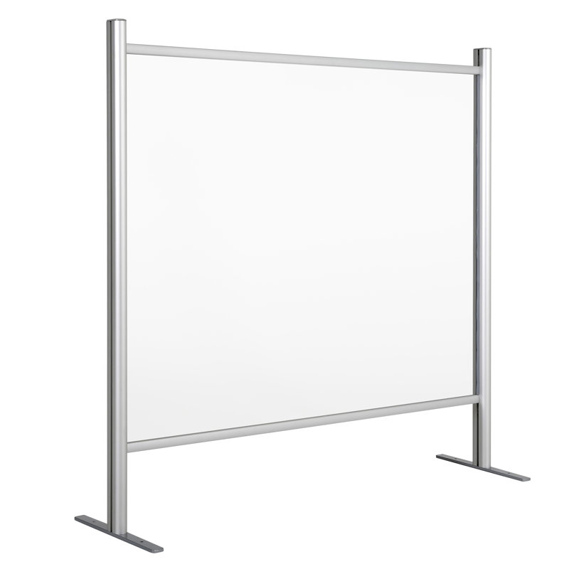 Protège-éternuement 1 panneau en métal / plastique, H 39,37 po x l 39,37 po x P 11,81 po