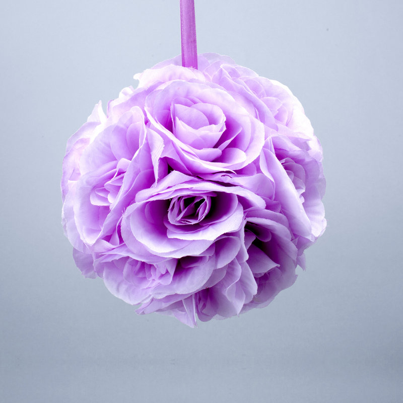 Boule de fleurs de pomander, Argent, H 10 po x l 10 po x P 10 po