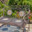 43in. Antigone Mosaic Metal Rectangular Garden Bench