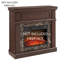 Manteau de foyer électrique cerisier seulement - l 40,32 po x P 14 po, H 40 po, compact, réglages de flamme réglables, télécommande, atmosphère compacte, flammes, fonctionnement, aspect élégant