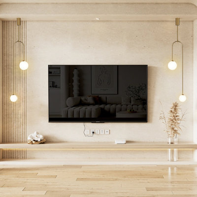 Modern Pendant Light Glass Globe 2-Light U-Shaped in Gold for Living Room and Bedroom