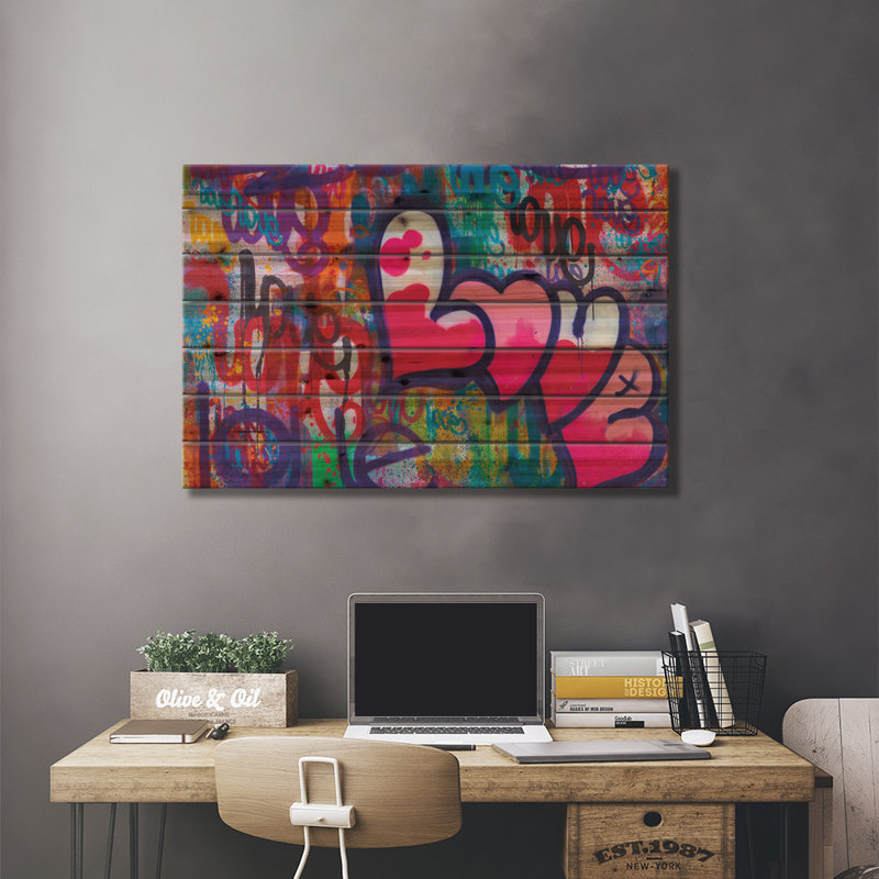 One Love IV, H 26 po x l 40 po x P 1,5 po