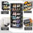 6 Tiers 12 Pairs  Portable Shoe Organizer Storage Boxes With Magnetic Door,Free-Standing Folding Shoe Rack For Closet Entryway Fits Size 12