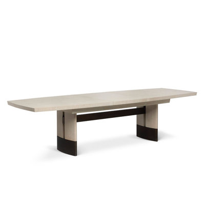 Boynton Extendable Oak Solid Wood Top Dining Table