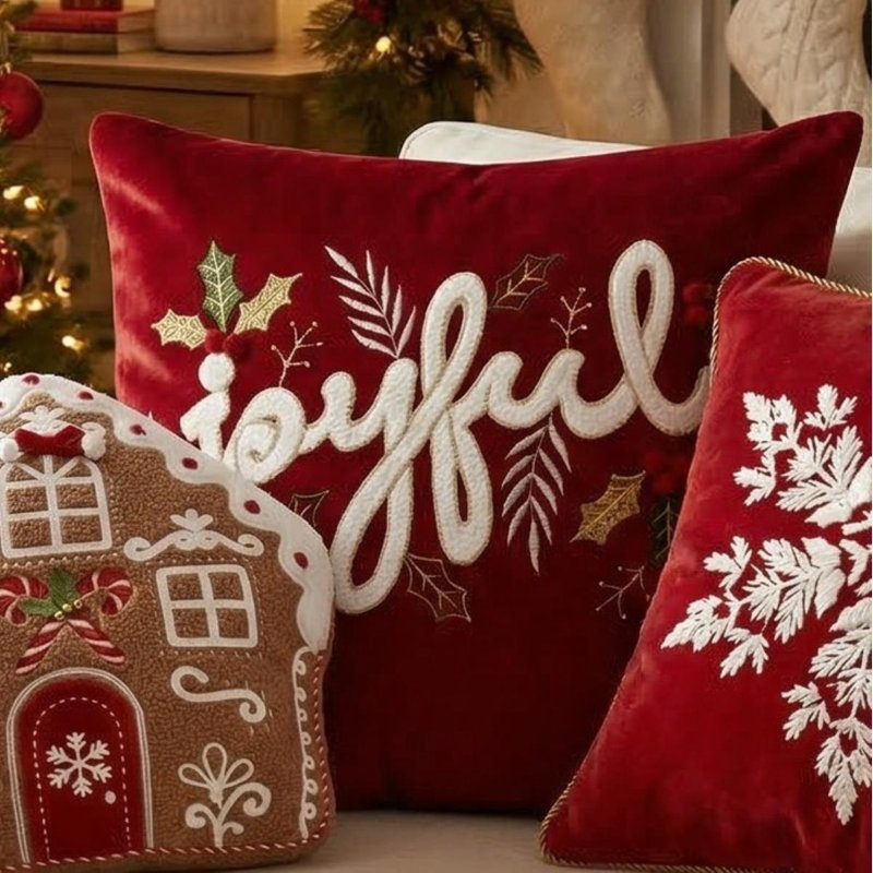 Red Square Throw Cushion