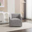 Modern Upholstered Barrel Armchair, 360° Swivel-357066861