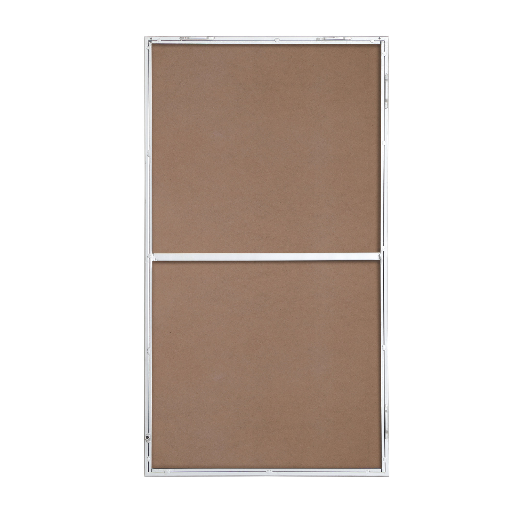 Sabine Metal Rectangle Wall Mirror, 36" x 20", Silver