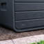 Lifetime 28.3" W 136 Gallons Water Resistant Polyethylene Plastic Lockable Modern Outdoor Deck Box