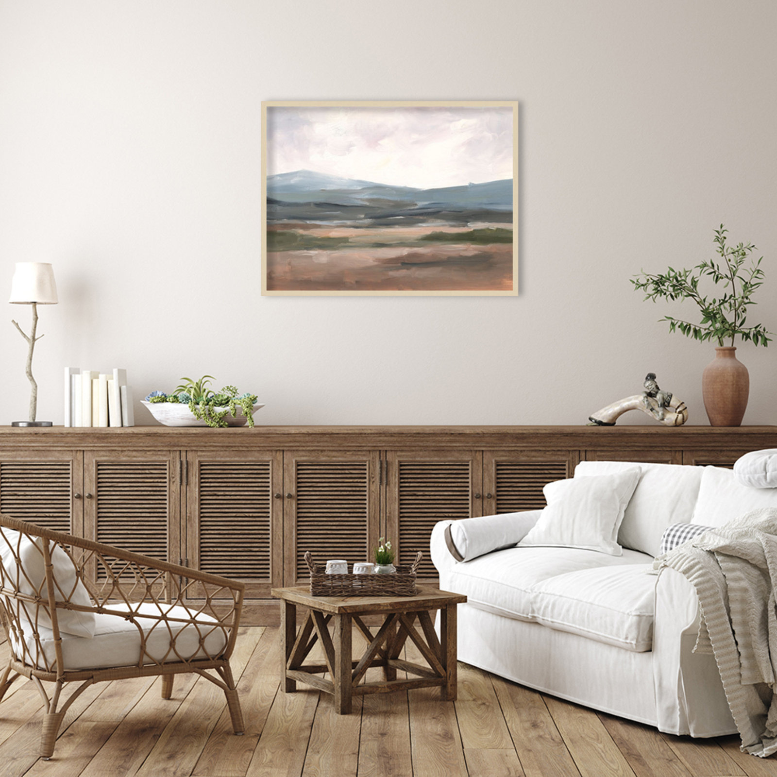 Ethan Harper "Serene Mountain Study I" Print, Brown, 31" H x 41" W