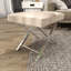 Tabouret de salon en acier inoxydable