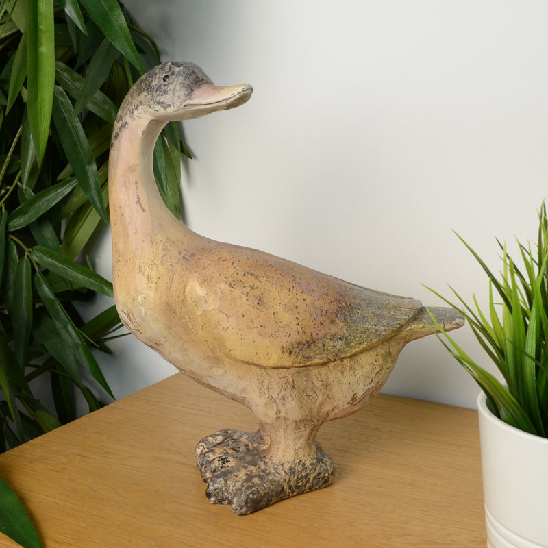Seamus GOOSE 30cm Carved Wood Effect