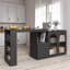360° Rotation Bar Table With Doors And Shelves-837837061