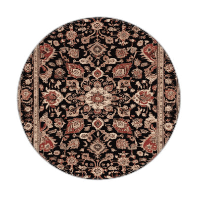 Tapis d'intérieur et d'extérieur brun Persian