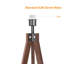 Lampe trépied en bois, lampe sur pied style Mid-Century, lumière moderne avec base E26-108813827