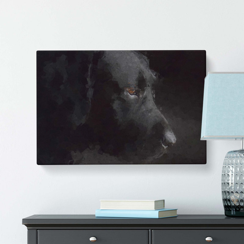 Black Labrador Retriever - Wrapped Canvas, 76.2 cm H x 50.8 cm W