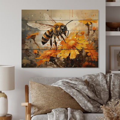 Bernelda " Animal Sunflower Bee Vibrant II "