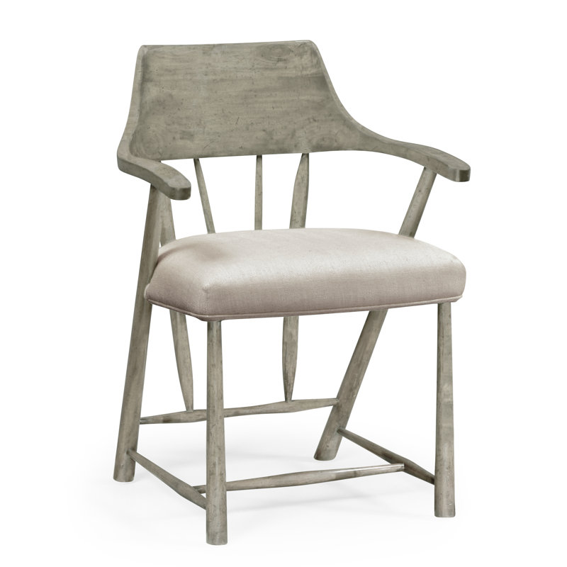 Casually Country Arm Chair, Tan, Medium Walnut