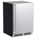 Marvel 24"W. Professional 4.9 Cu.Ft. Built-In Refrigerator Freezer with Crescent Ice Maker - Stainless Steel
