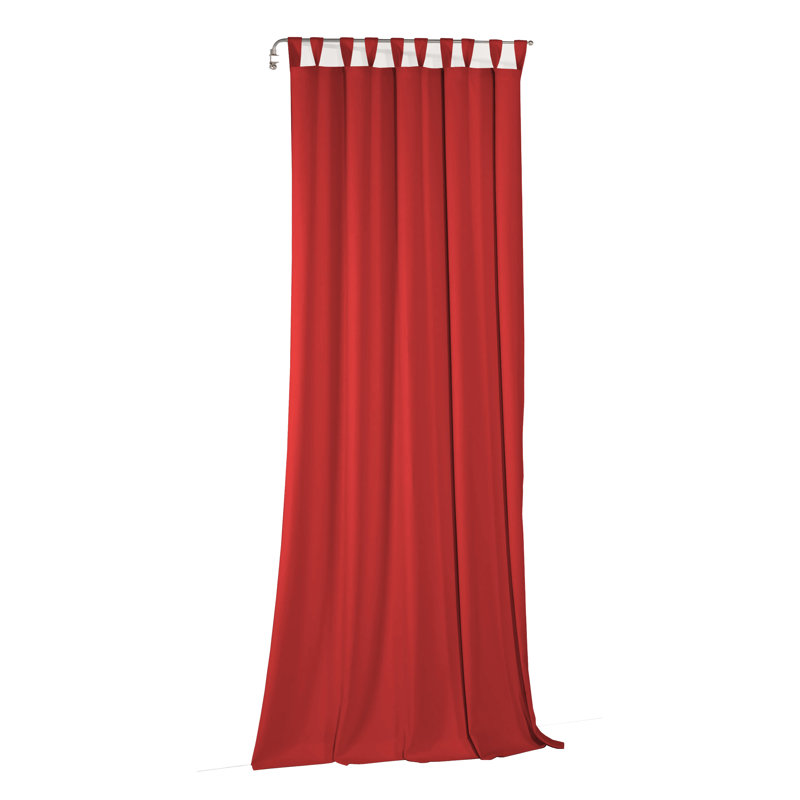 Curtain Panel Panel, Width 132 x Drop 225, Red