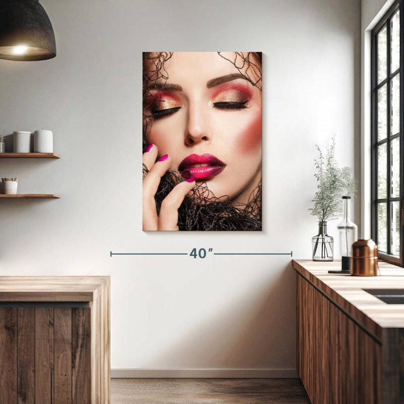 Creative Magenta Makeup, 39" H x 26" W