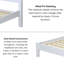 Argon double Bed Frame, White-17563140
