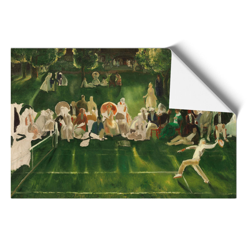 Tennis at Newport by George Bellows - Frameless Print, 21cm H x 30cm W x 0.1cm D