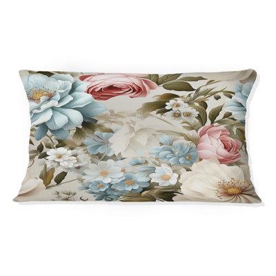 Coussin décoratif antique Pastels Boho Accents II - imprimé floral