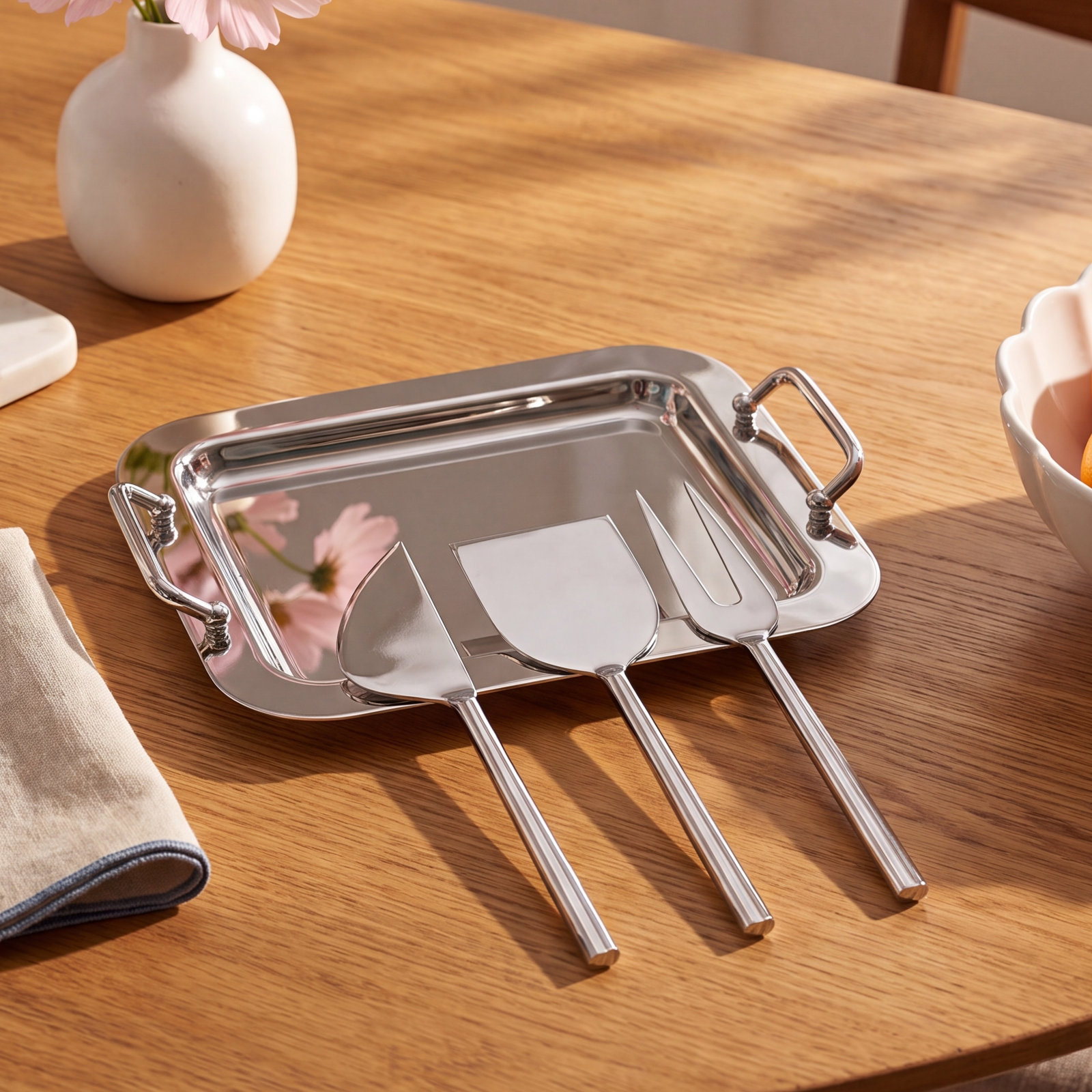 Latis Stainless Steel Cheese Serving Set