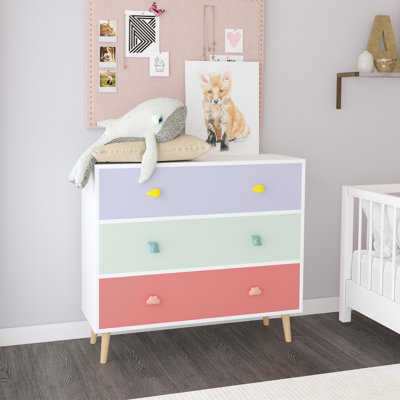 Commode 3 tiroirs pour enfants