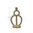 11.37'' H Polyresin Tabletop Candlestick