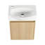 Ensemble de meuble-lavabo pour salle de bain 16 po avec petit meuble-lavabo moderne avec lavabo en céramique-622794412
