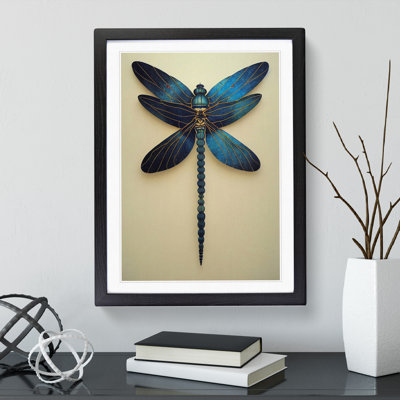 Distinguished Dragonfly - Single Picture Frame Print