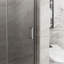 Porte de douche pliante en verre trempé sans cadre 34 po x 72 po 1/4 po en verre trempé transparent pivotant, pliable-129435281