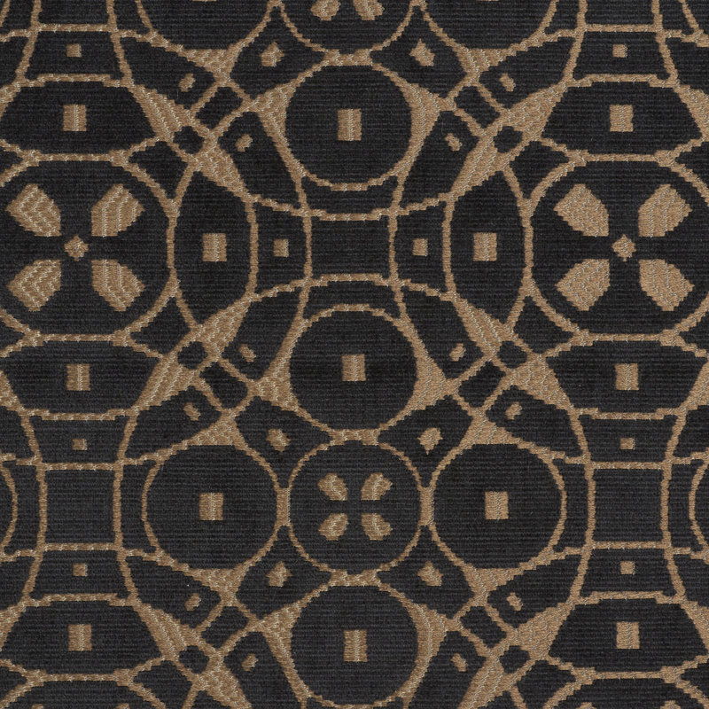 Tissu en velours Zodiac, Onyx