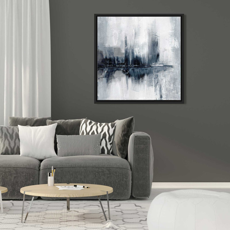 «Harbor Lights» par Nan - impression sur toile tendue, L 39,5 po x H 39,5 po, Cadre noir