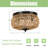 Boho Rattan 3-Light  Flush Mount  (Bulb Not Include)