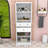 Spacious Multi-Functional MDF Cabinet with Adjustable Shelves and Glass Doors