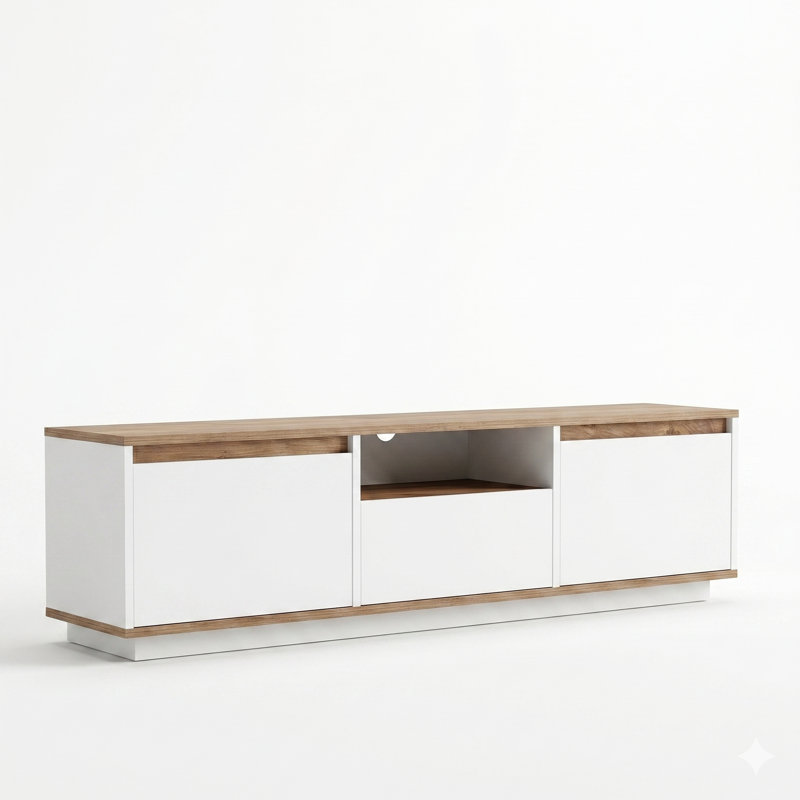 Meuble télé 63 po Avenal, Atlantic Pine